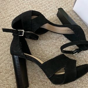 Nine West Dreamao black chunky heel sandal